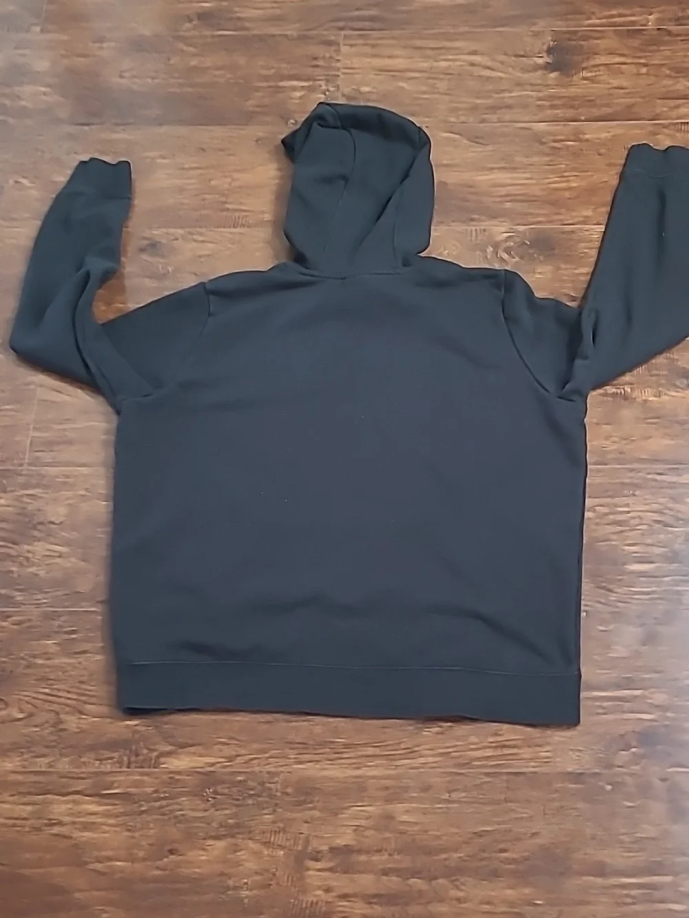 Nike Black Hoodie with White Logo Size Xl Fleece Lining - Picture 6 of 7